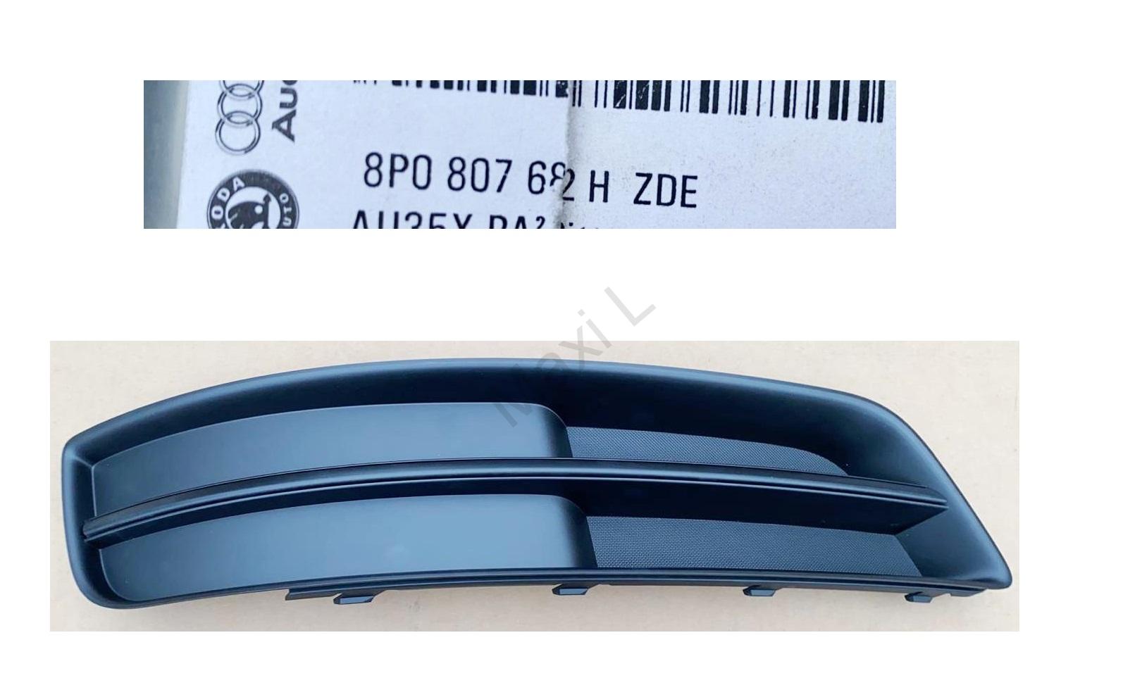 Mřížka kapoty pro vedení vzduchu Originál Audi A3 8P0807682H 