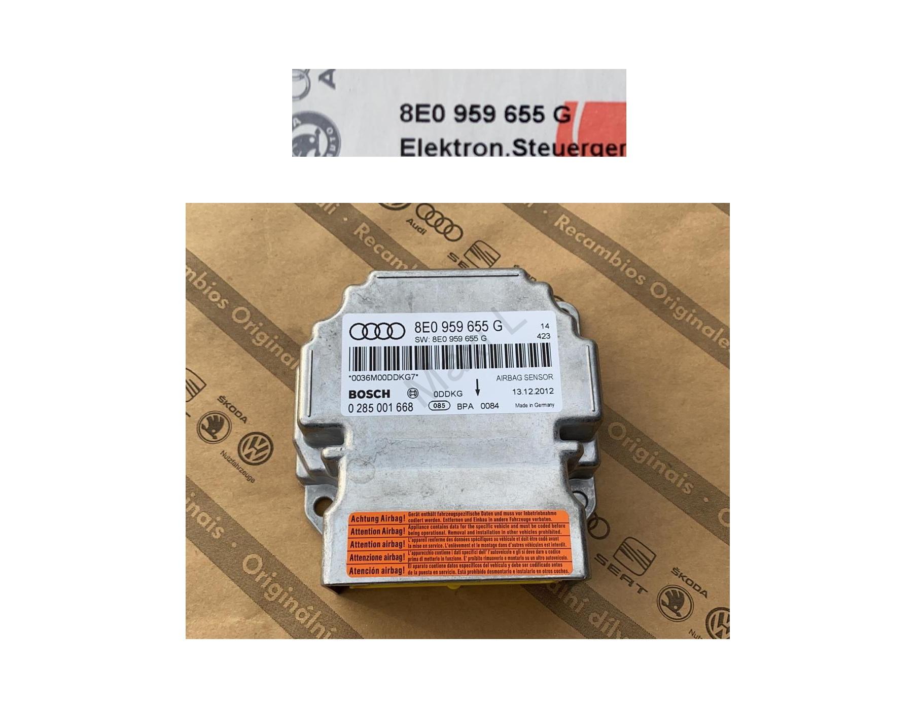 Řídící jednotka airbagu Originál Audi A4 8E0959655G