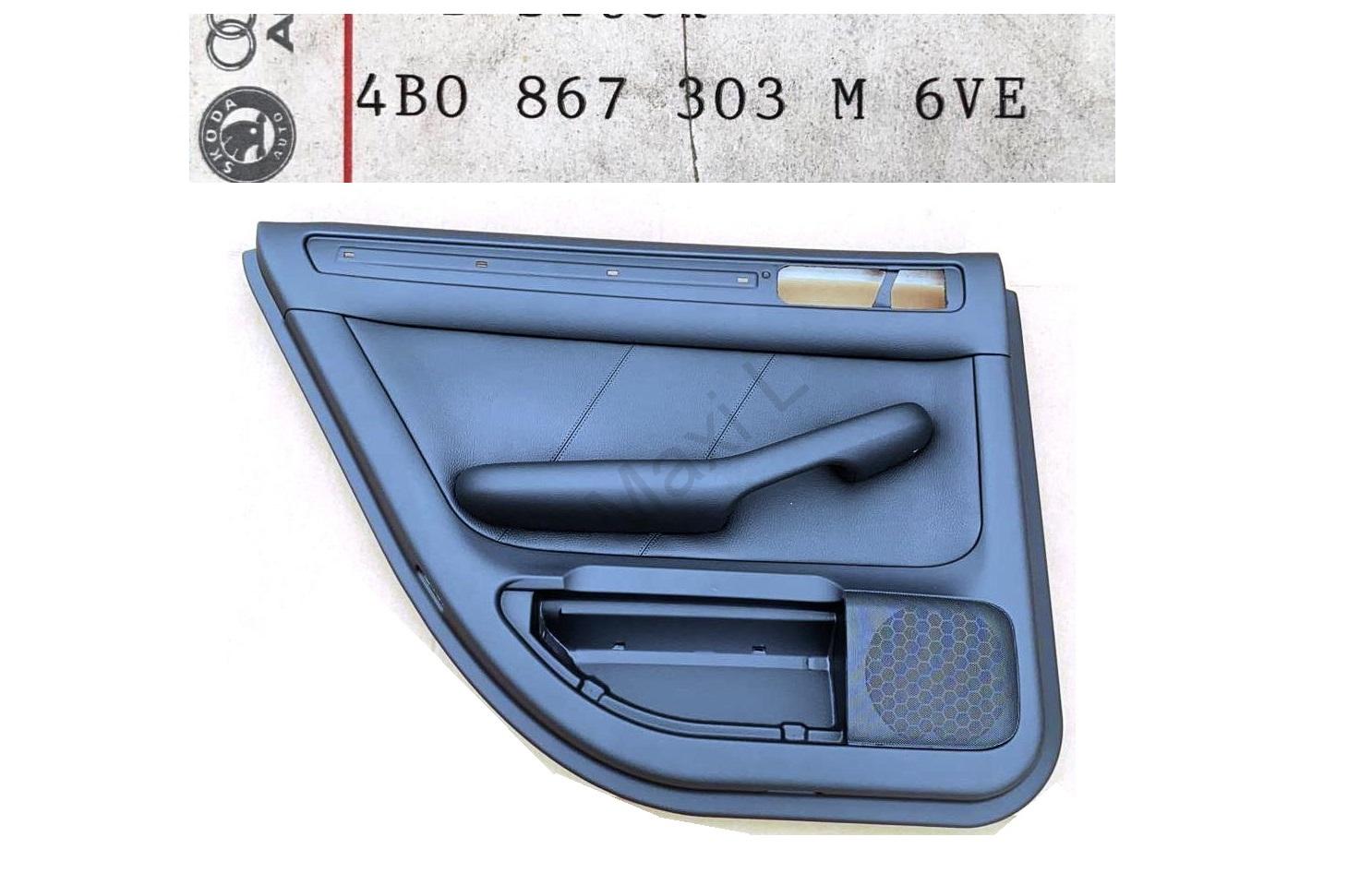 Výplň dveří kůže Originál Audi A6 4B0867303M 6VE