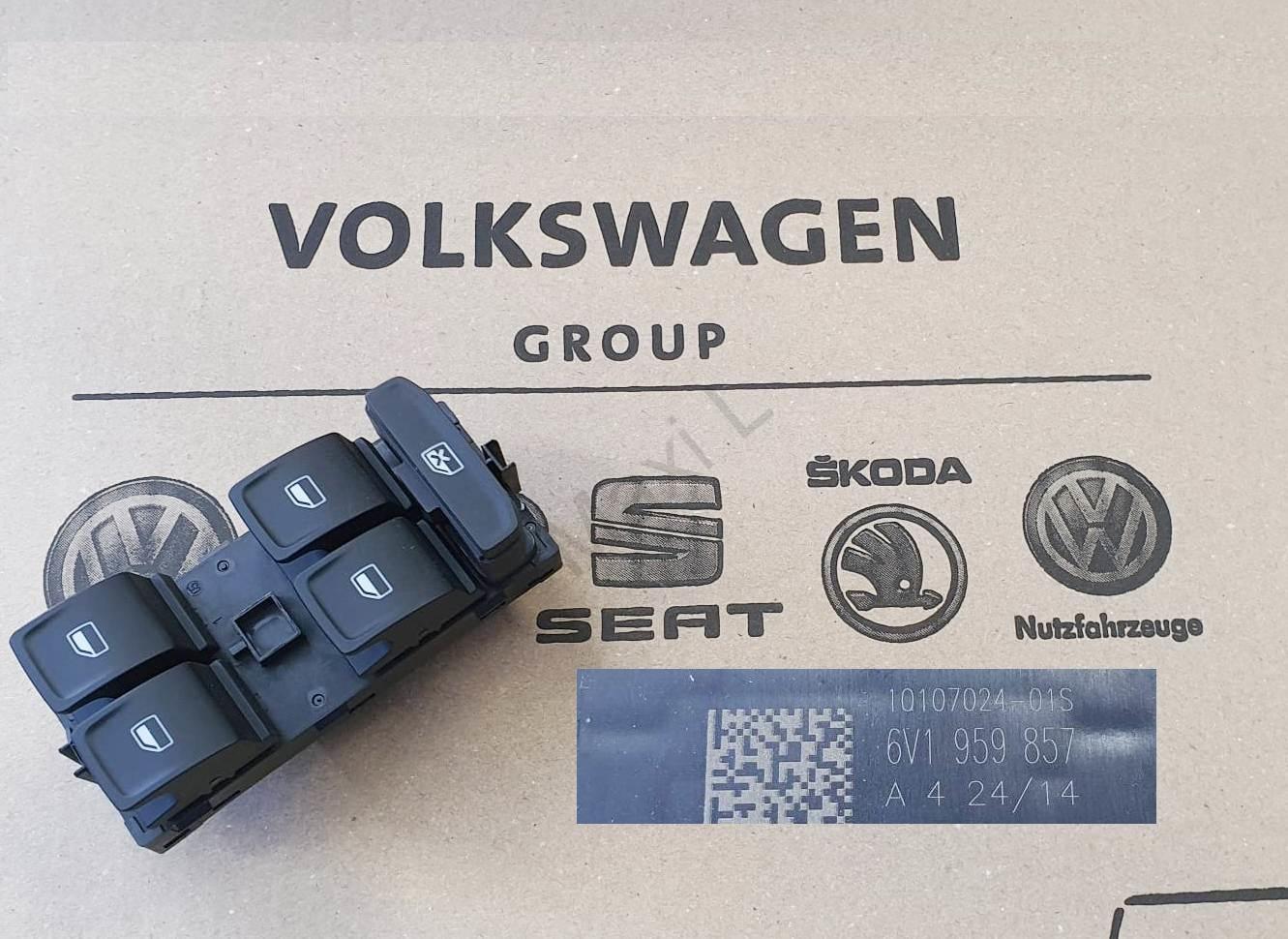Spínač pro elektrické ovládání oken Originál Škoda Fabia III 6V1959857