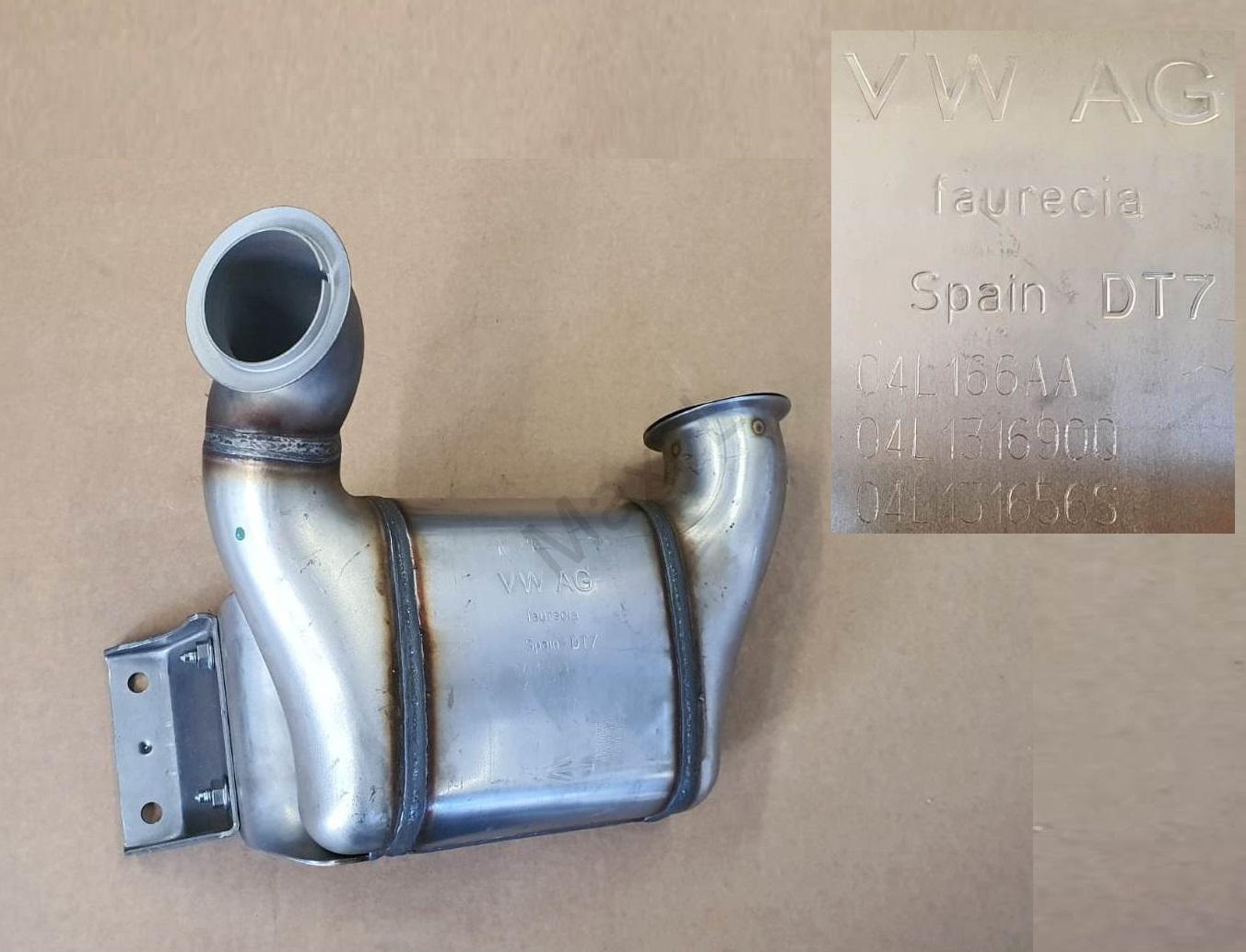 Filtr dieselový částicový, DPF na motor 2.0 TDi CVR Originál 04L131656S