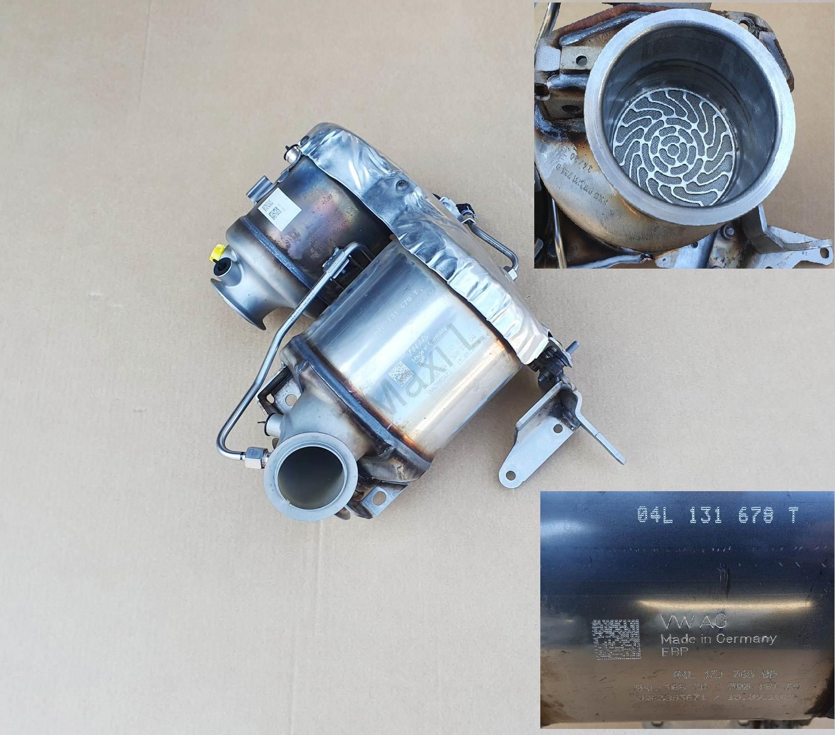 Filtr dieselový částicový, DPF Originál 04L131678T , 04L 131 678 T