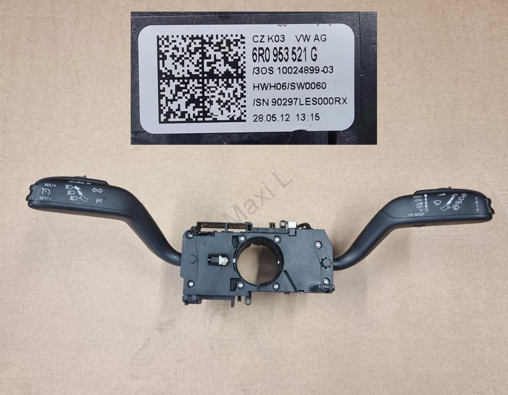 Přepínač kombinovaný s tempomatem Originál 6R0953521G , 6R0 953 521 G