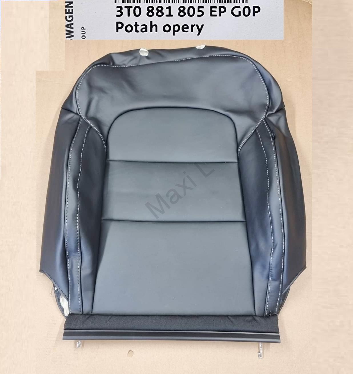 Potah opěry,  levá strana řidiče Originál Škoda Superb II 3T0881805EP G0P