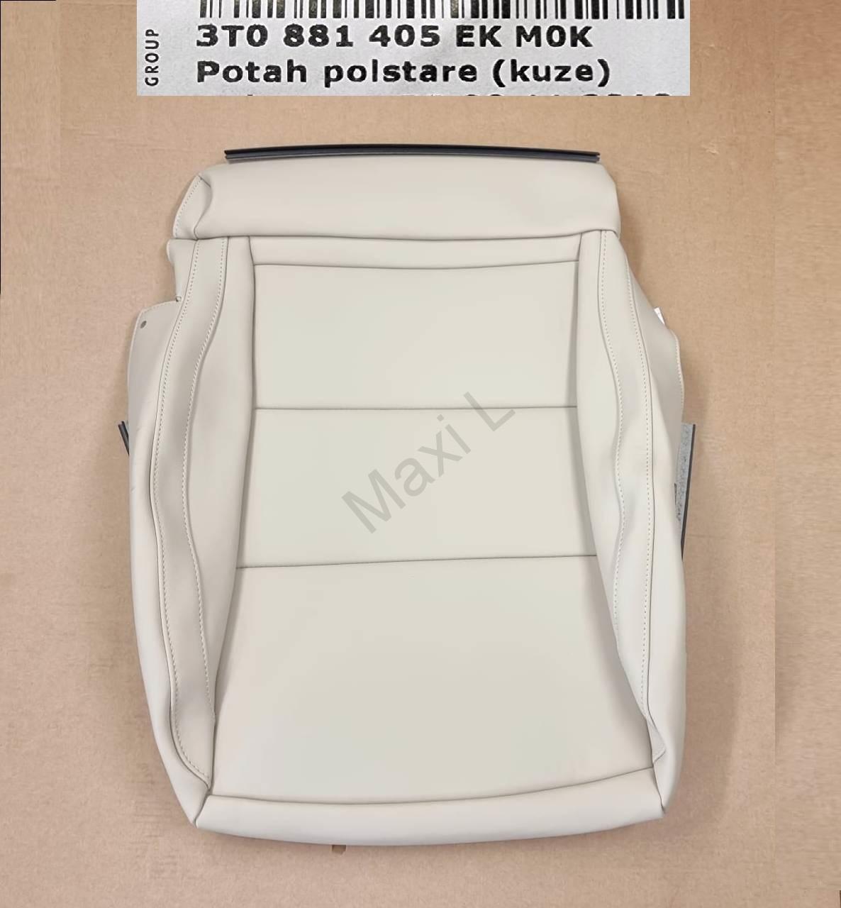 Potah polštáře kůže , potah sedačky Originál Škoda Superb II 3T0881405EK M0K