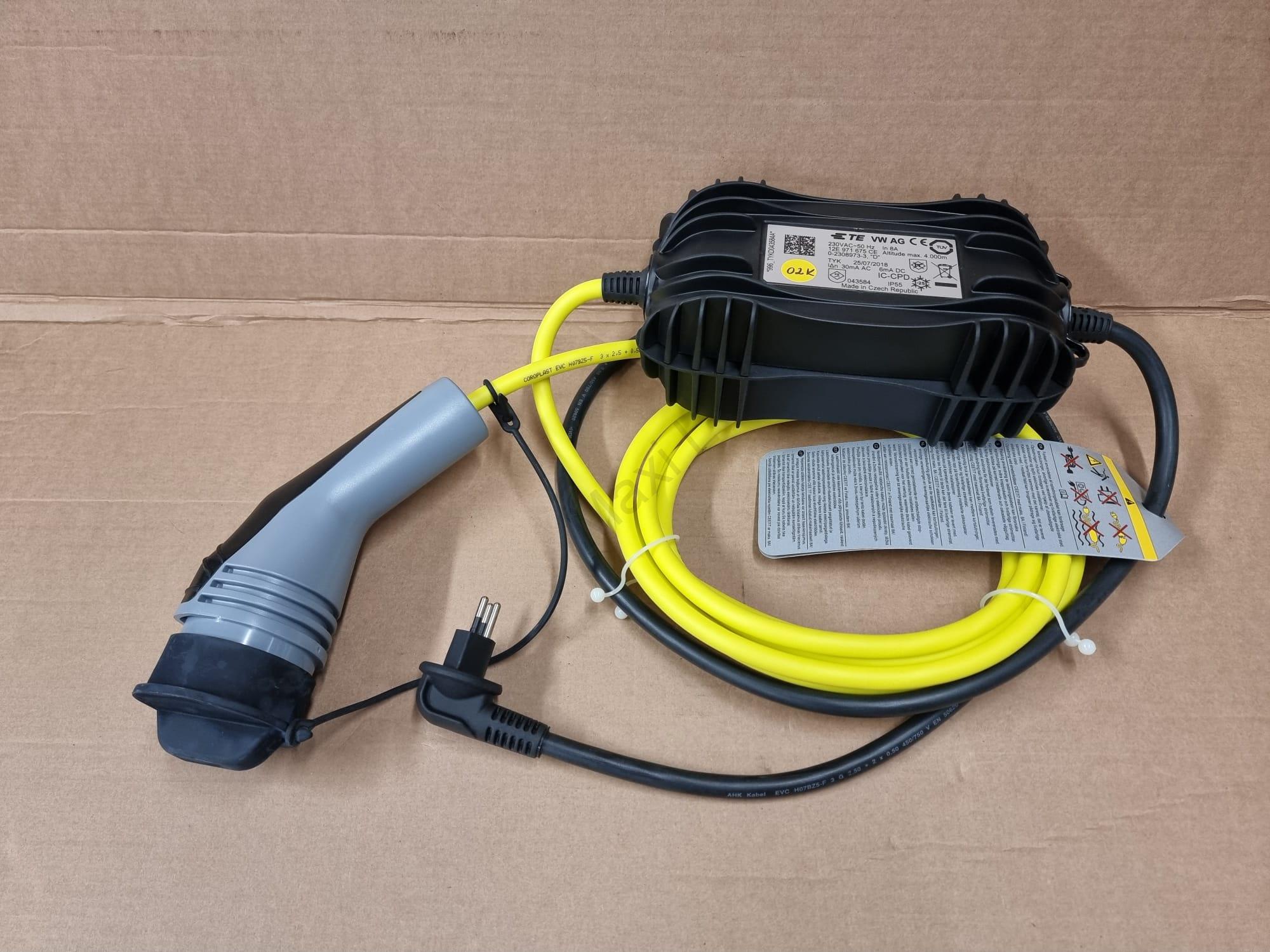 Kabel k nabíječce pro sítovou zásuvku Originál 12E971675CE , 12E 971 675 CE