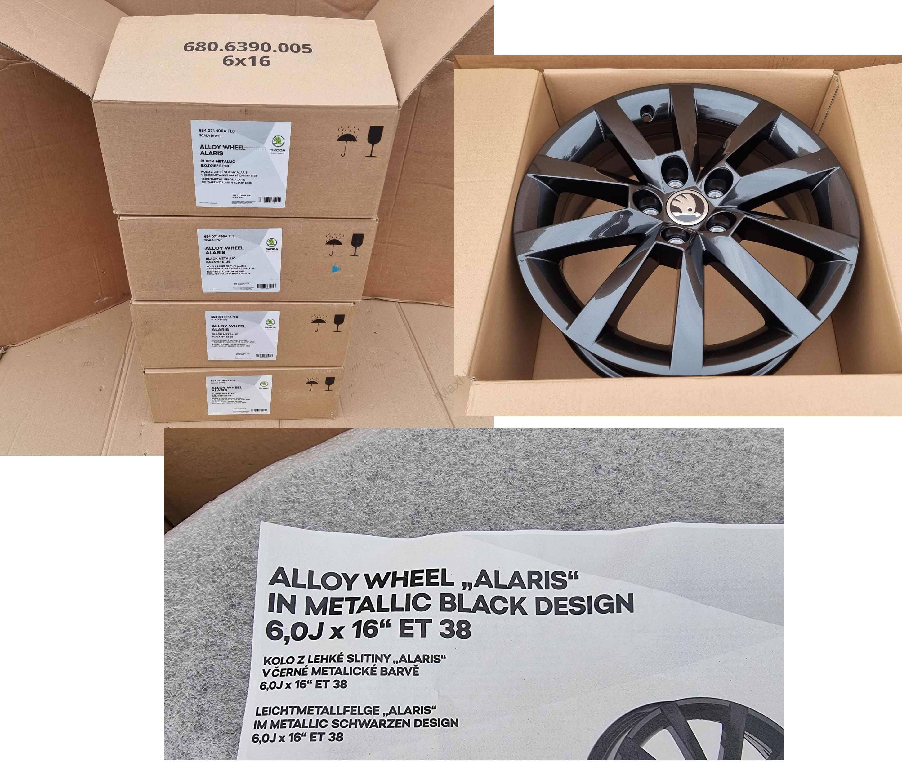 Diskové kolo hliník ALARIS Škoda Scala / Kamiq  654071496A FL8