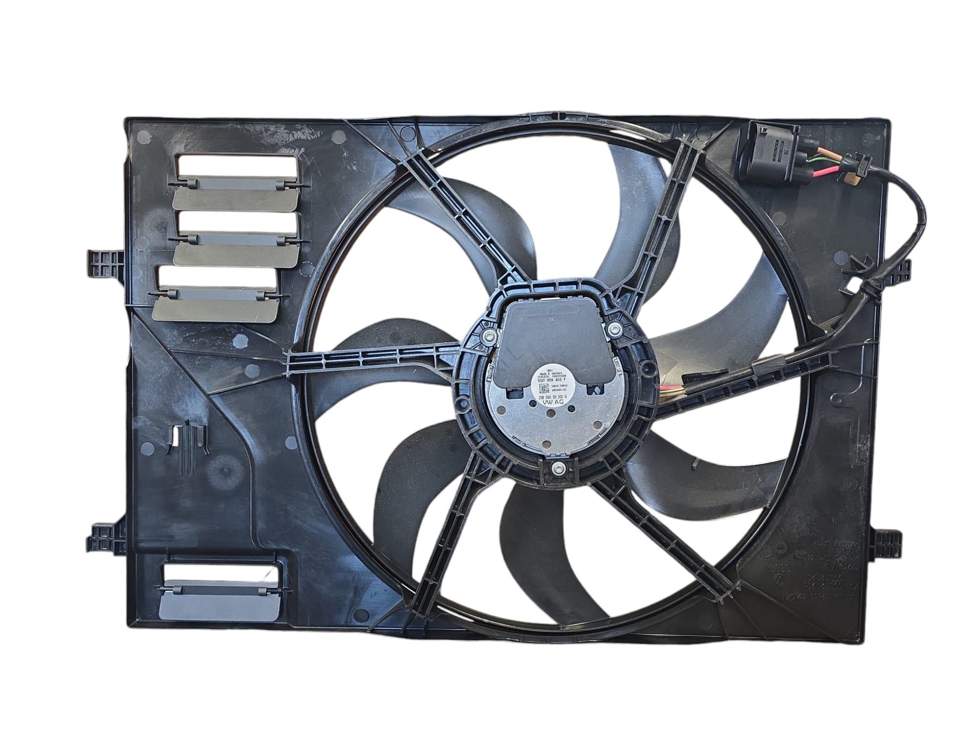 Ventilátor + věnec ventilátoru Originál 5Q0121205 , 5Q0 121 205  , 5Q0121207H , 5Q0 121 207 H 