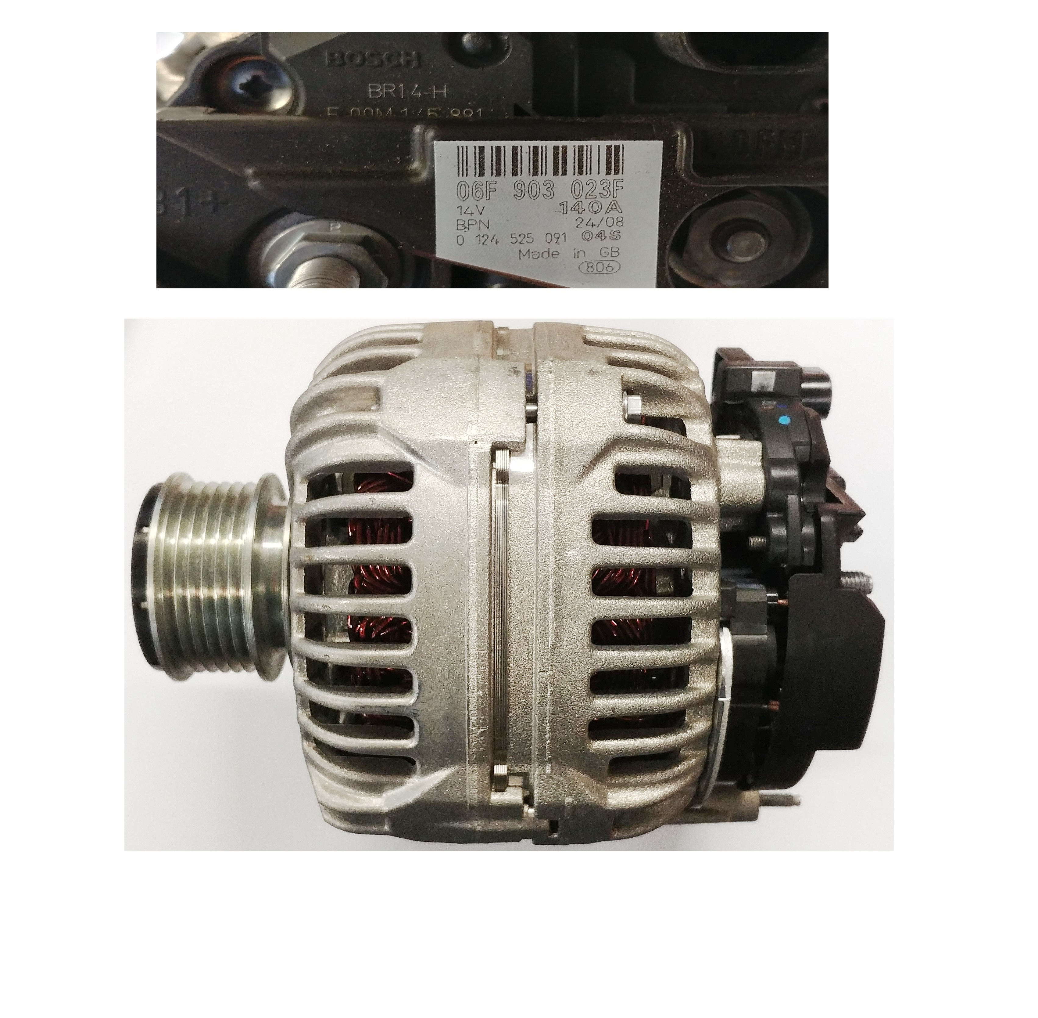 Alternátor 140A 14V HELLA 06F903023F , 06F 903 023 F