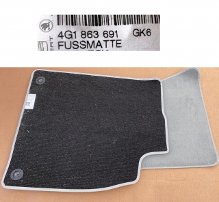1 SADA textilních koberců Originál Audi 4G1863691 GK6