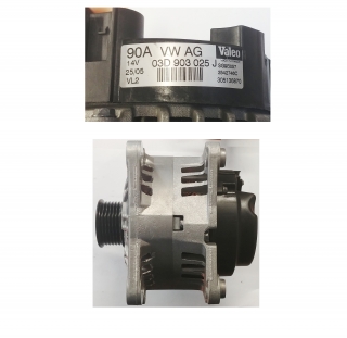 Alternátor 90A 14V Valeo 03D903025J OE