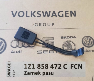Zámek bezpečnostního pásu pravý Originál  Škoda Octavia II 1Z1858472C FCN 